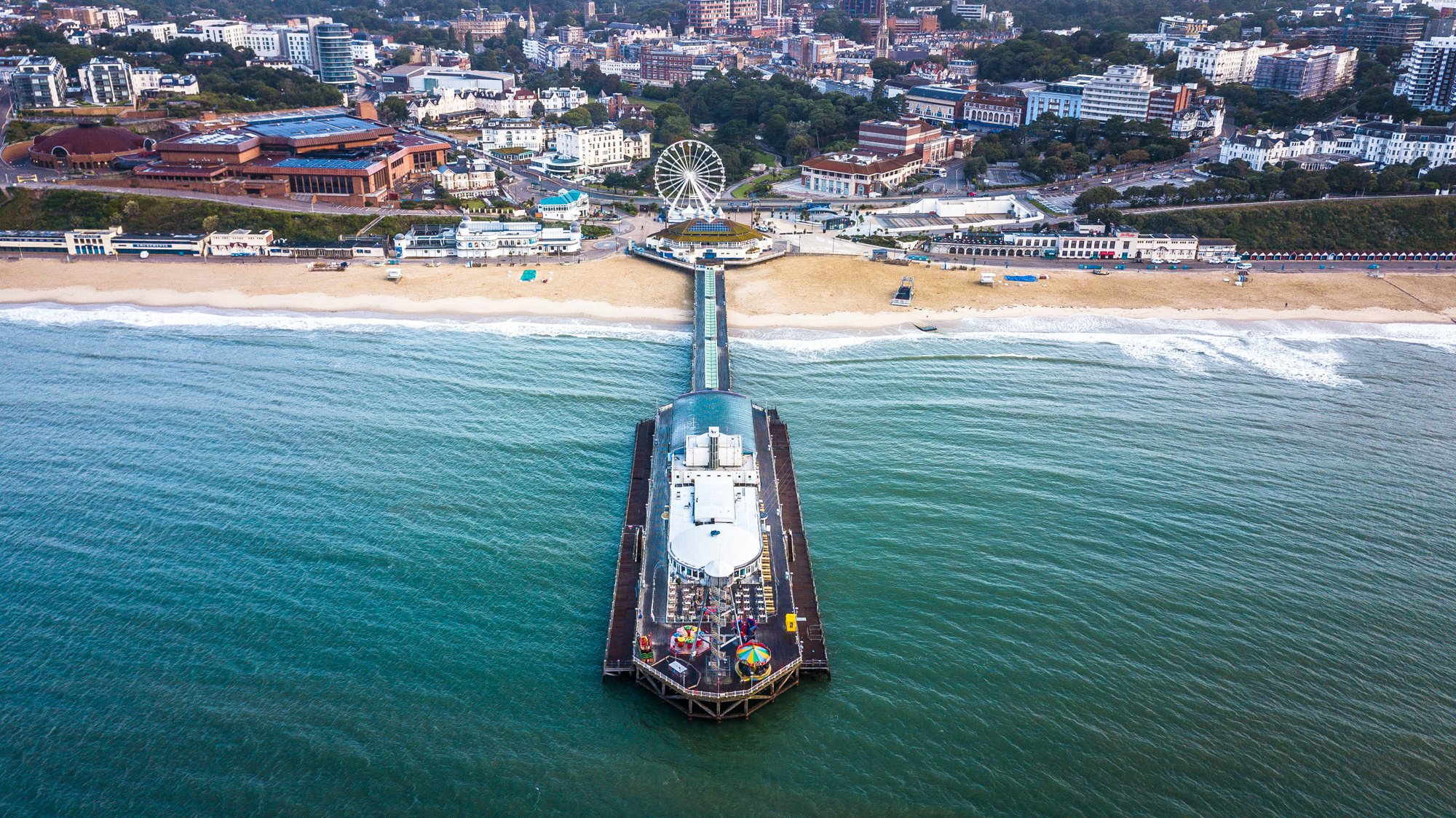 Bournemouth Pier from the air