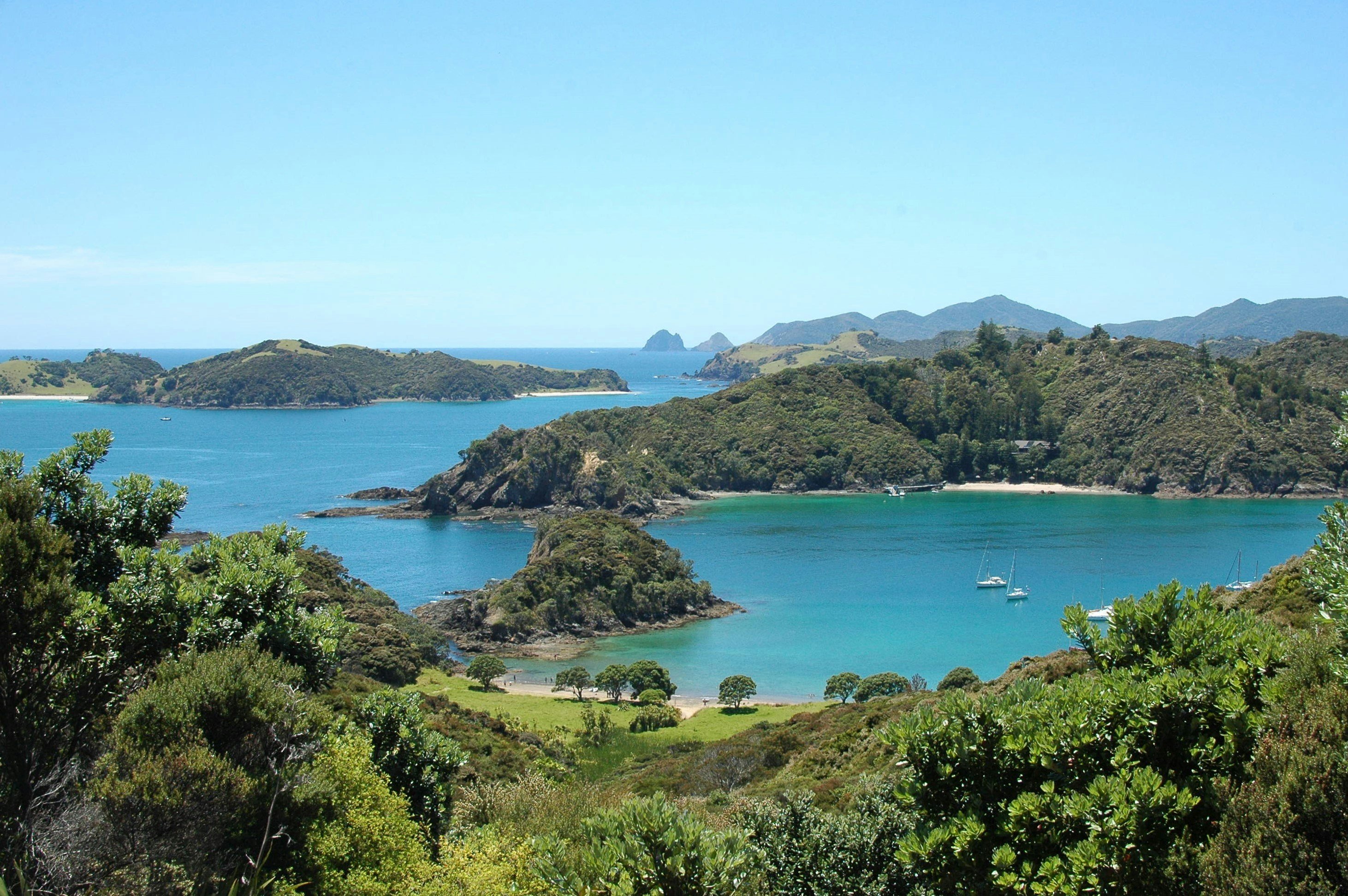 The Bay of Islands in New Zealand