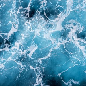 turbulent ocean water