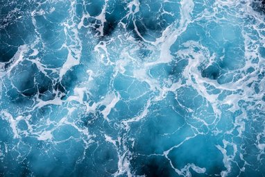 turbulent ocean water