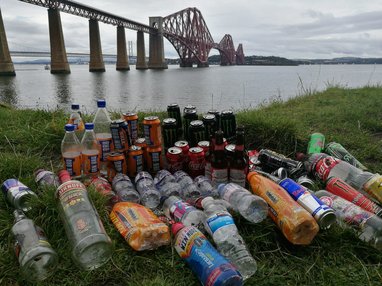 a large accumulation of litter