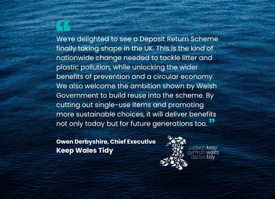 We're delighted to see a Deposit Return Scheme finally taking shape in the UK. This is the kind of nationwide change needed to tackle litter and plastic pollution.