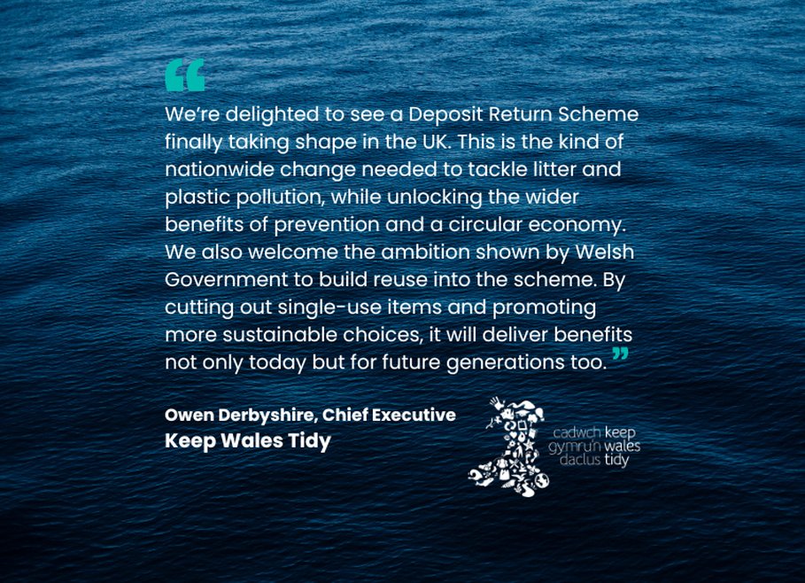 We're delighted to see a Deposit Return Scheme finally taking shape in the UK. This is the kind of nationwide change needed to tackle litter and plastic pollution.