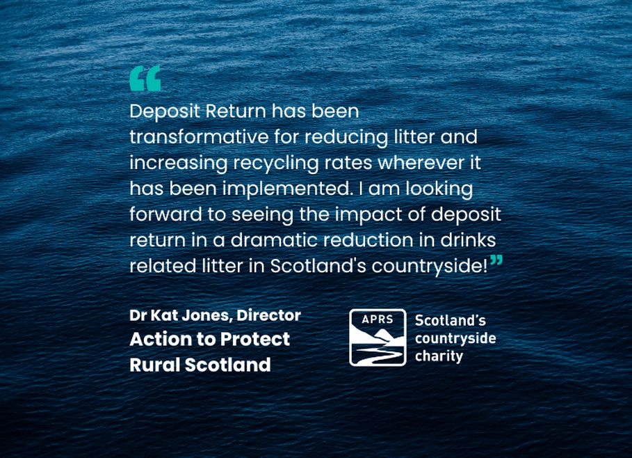 Deposit Return has been transformative for reducing litter and increasing recycling rates wherever it has been implemented.