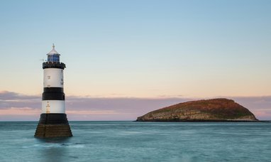 Trwyn Du Lighthouse at Penmon, Anglesey, Wales