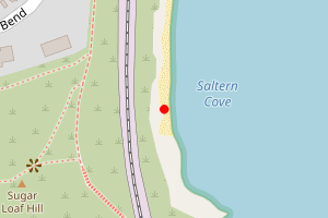 Map showing Saltern Cove