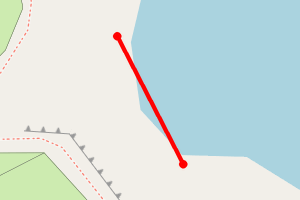 Map showing Jackson's Bay North