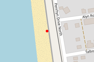 Map showing Fairbourne