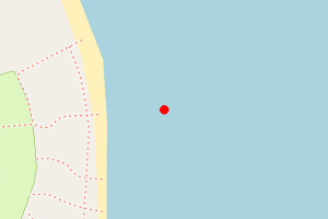 Map showing Little Beach, Berwick upon Tweed