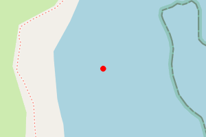 Map showing Howick Haven - Rumbling Kern (Sugar Sands)
