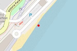 Map showing Ramsgate Main Sands