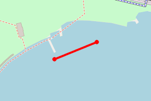 Map showing Hamworthy Park Beach