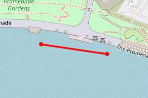 Map showing Whitmore Bay