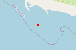 Map showing West Bay, Millport