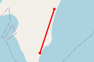 Map showing Campbeltown Loch Beaches