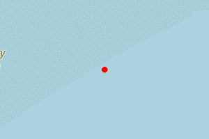 Map showing Gansey Beach