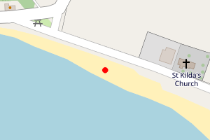 Map showing Lochbuie Beach