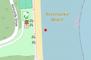 Map showing Rosemarkie