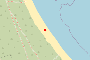 Map showing Great bay, St Martin's