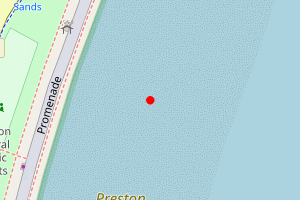 Map showing Preston Beach