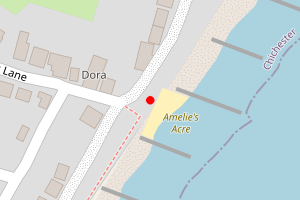 Map showing Selsey East Beach 11