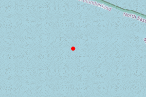 Map showing Bamburgh Castle North