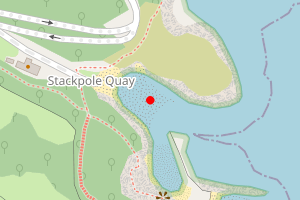 Map showing Stackpole Quay