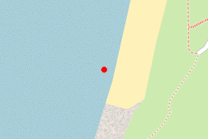 Map showing Perran Sands