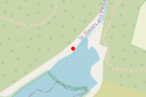 Map showing Porth Y Rhaw