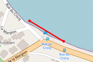 Map showing Vazon South