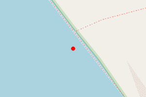 Map showing Morfa Dyffryn - Naturist beach