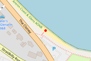 Map showing Glenarm