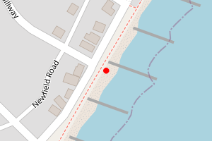 Map showing Selsey East Beach 8