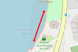 Map showing Salthouse Bay