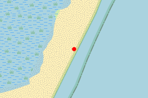 Map showing Orford Island