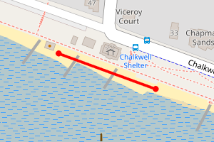 Map showing Chalkwell