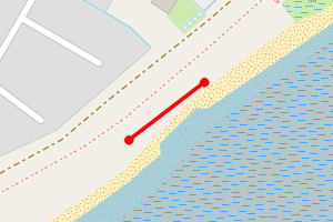Map showing St Brides