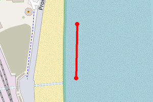 Map showing Goodrington Sands