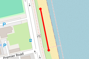 Map showing Ramsey - new swimming pool section