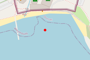 Map showing Bowleaze Cove