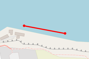 Map showing Porth Dinllaen