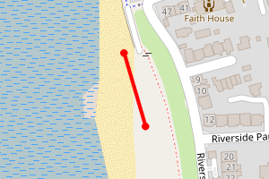 Map showing Severn Beach