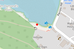 Map showing Hope Cove