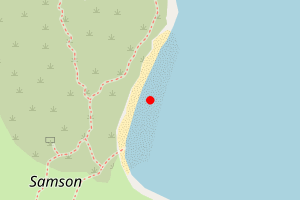 Map showing Samson