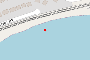 Map showing Marine Highway Beach