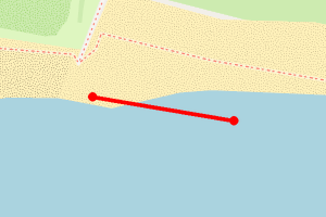 Map showing Hayling Seafront