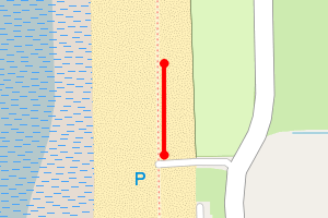 Map showing Brean Down South
