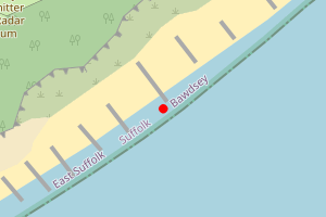 Map showing Bawdsey Manor