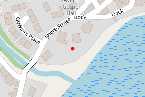 Map showing Avoch