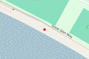 Map showing North Shore. Loch Eil. Outward Bound Centre to Fasfern